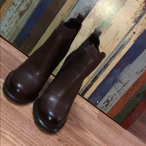 Brand new real leather ankle boots.